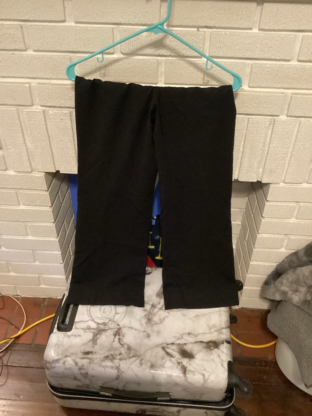 Banana Republic Black Wide-Leg Cropped Pants